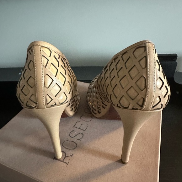 EUC Rosegold Marni Platform Cutout Herl Size 9 - Picture 2 of 5